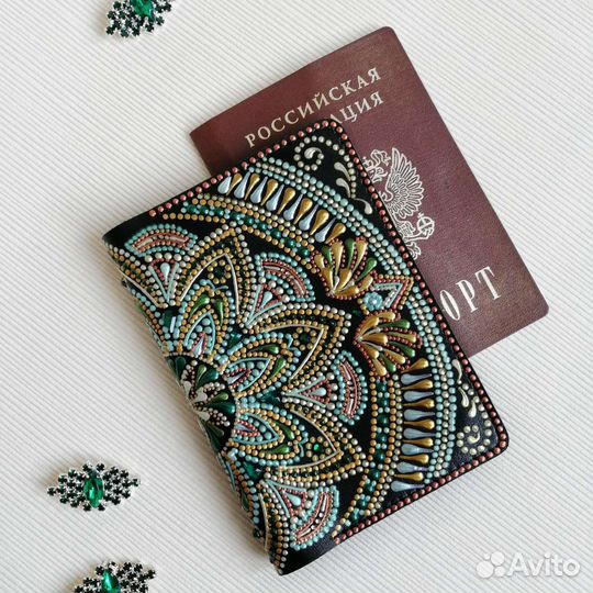 Обложка для паспорта натуральная кожа