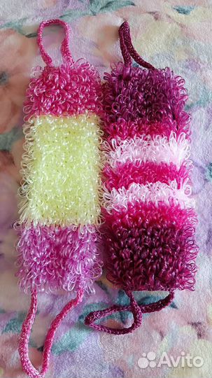 Мочалки ручной вязки