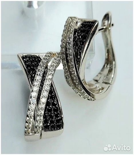 Серьги серебро 925 проба