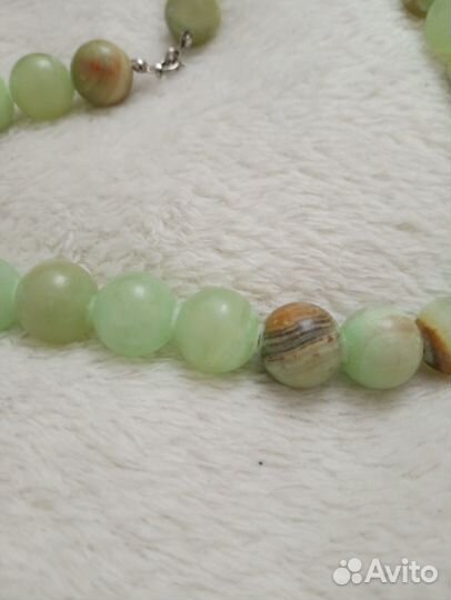 Оникс бусы новые