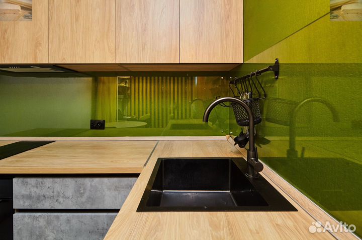 Кухня по дизайну Лофт по размеру