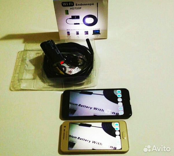 Эндоскоп 3,9мм, 8мм, с 2-мя камерами USB/Wi-Fi