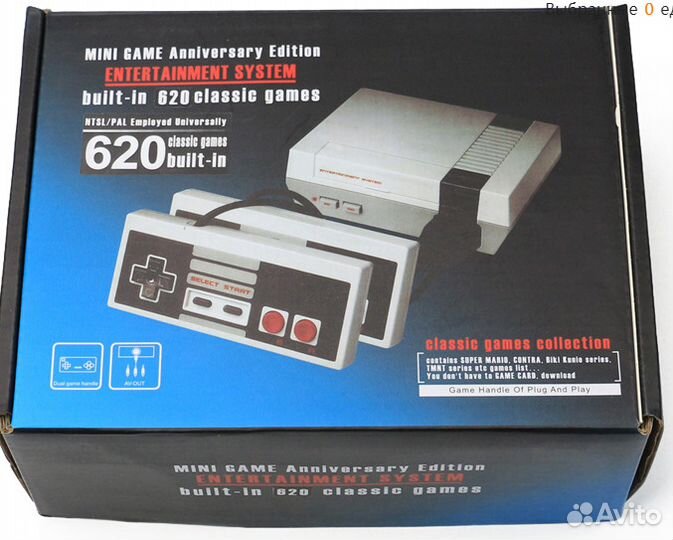 Dendy Денди Nindendo 620 настоящих игр новая