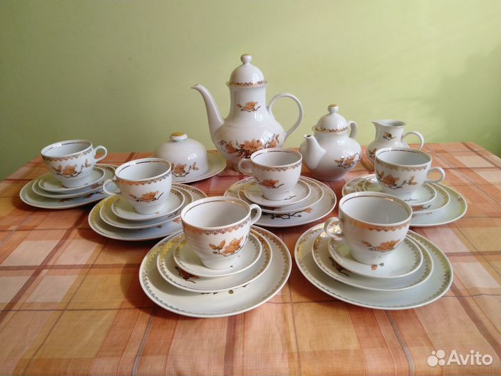 Чайный сервиз гдр jlmenau