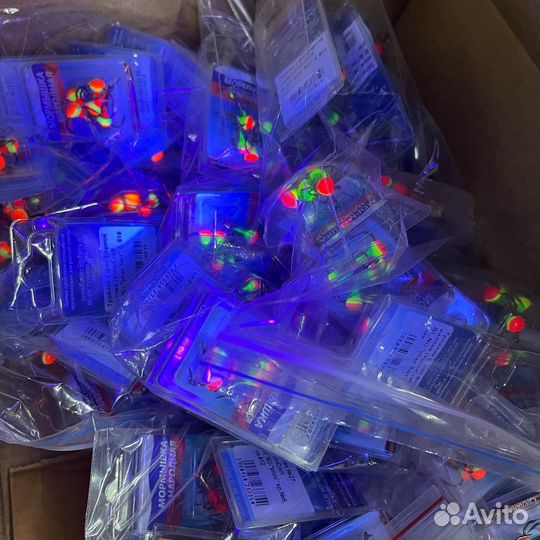 Крючки тройники с фосфорными напайками