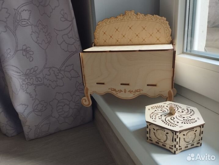 Шкатулки деревянные