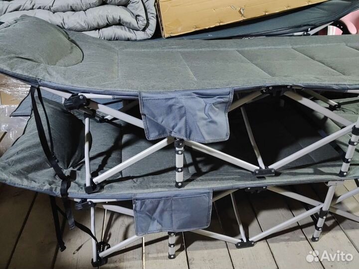 Раскладушка с матрасом новая