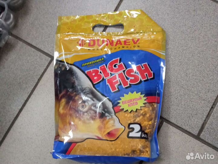 Прикормка биг фиш 2 кг на сазана карпа