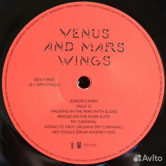 Wings (2LP) – Venus And Mars