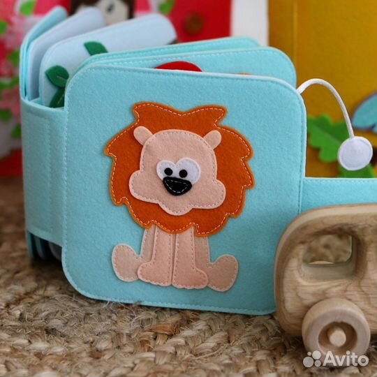 Развивающая книга из фетра, развивающие игрушки