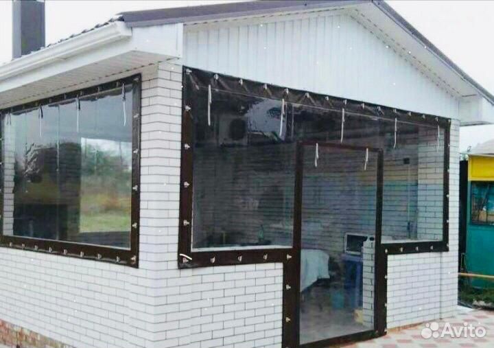 Пвх плёнка (мягкие окна) для беседок и террас