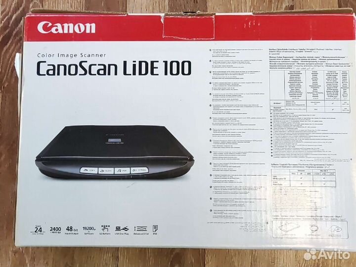 Сканер Canon CanoScan LiDE 100