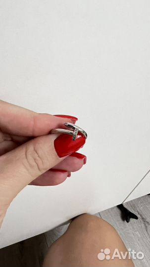 Кольцо гвоздь серебро 925