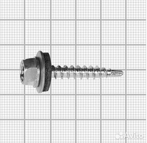 Саморезы кровельные с буром оцинкованные 4.8x29 10