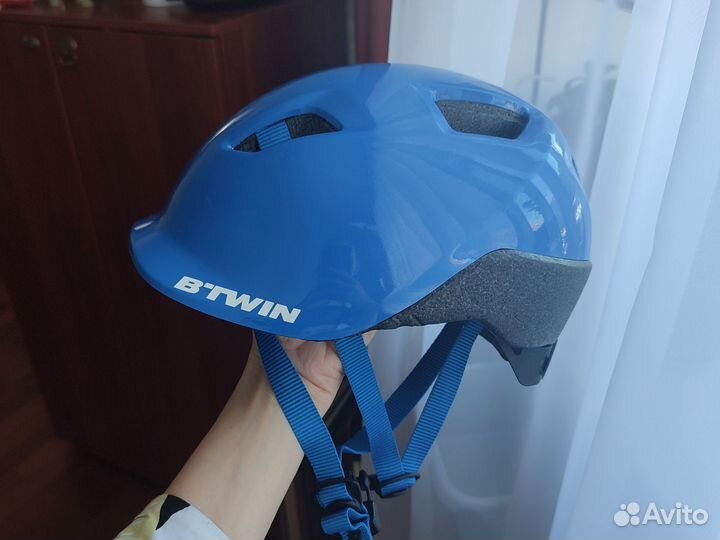 Детский шлем btwin декатлон