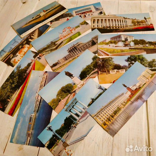 Набор открыток По Волге 1970 год