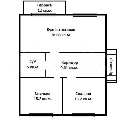 Дом 83 м² на участке 8 сот.