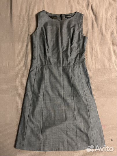 Платье серое Brocks Brothers шерстяное размер 8
