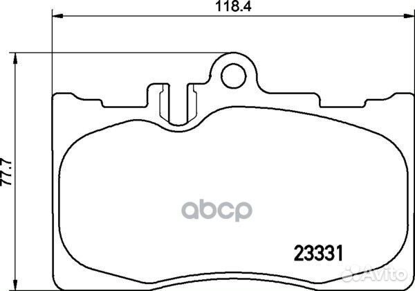 Колодки тормозные дисковые перед lexus LS