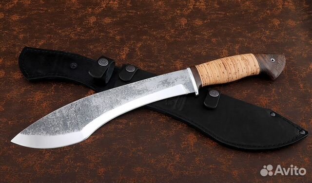 Нож Мачете №8 сталь 95Х18 рукоять береста
