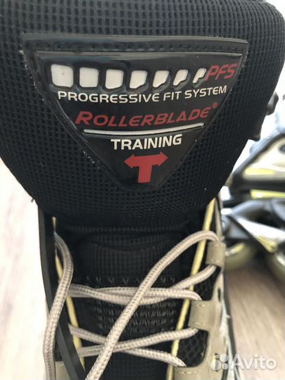 Роликовые коньки rollerblade, наколенники р.38