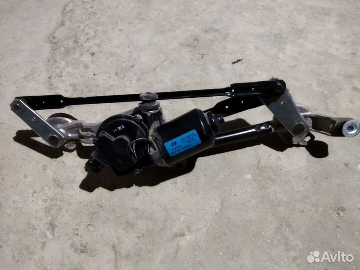 Моторчик дворников solaris в зборе