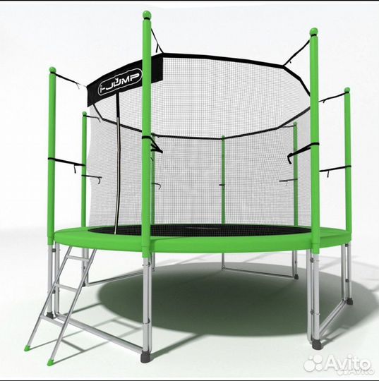 Батут i-jump 8FT green диаметр 2,44м