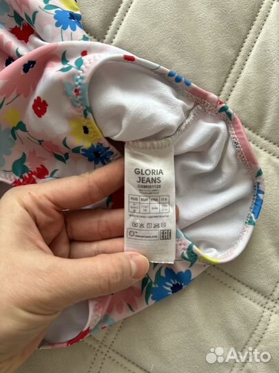 Купальник для девочки слитный Gloria jean р.116