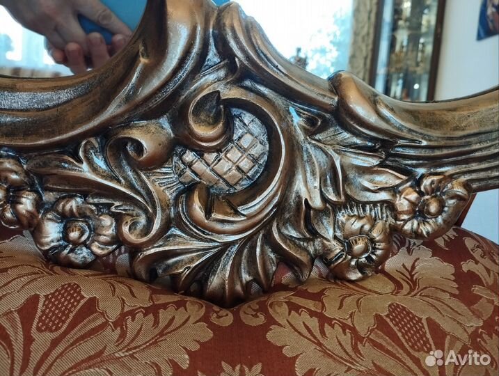 Зеркало в резной раме винтаж