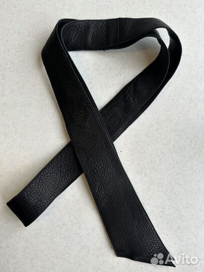 Кожаный пояс для шубы