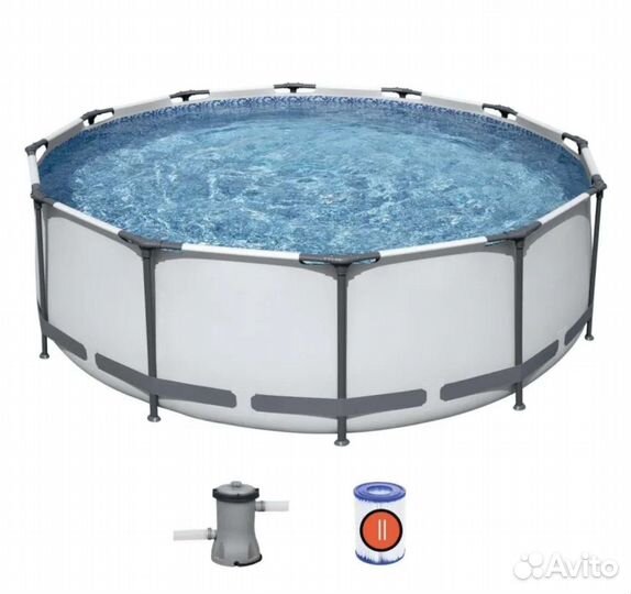 Каркасный бассейн (366х100 см) с Фильтром Насосом