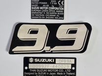 Шильдик, табличка, наклейка лодочный мотор Suzuki