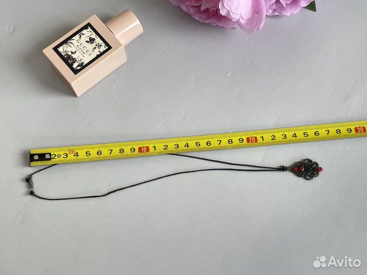 Подвеска кулон бижутерия гранат рубин