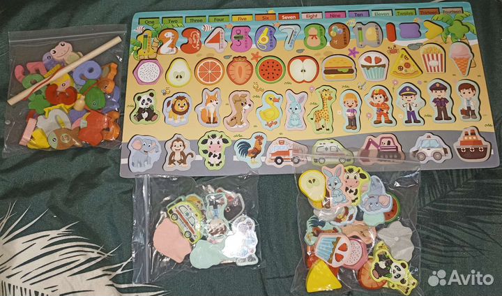 Детские развивающие игрушки деревянные