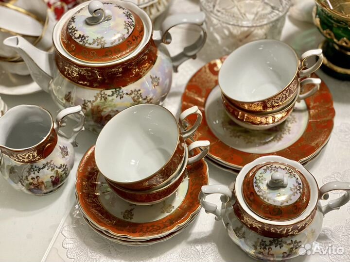 Чайный сервиз Oscar Schlegelmilch Германия 4 перс