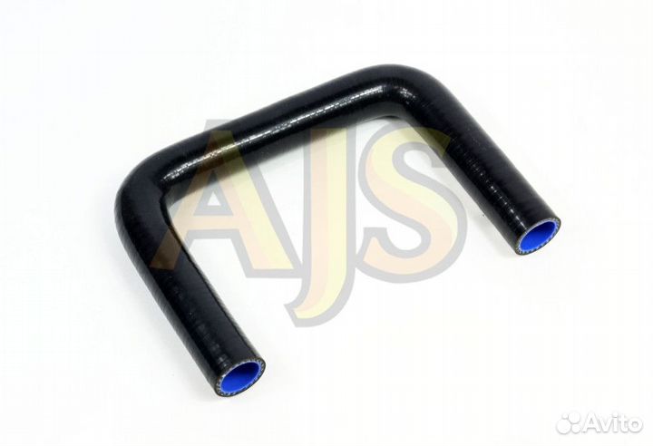 Патрубок водостойкий универсальный П-образный 16мм черный