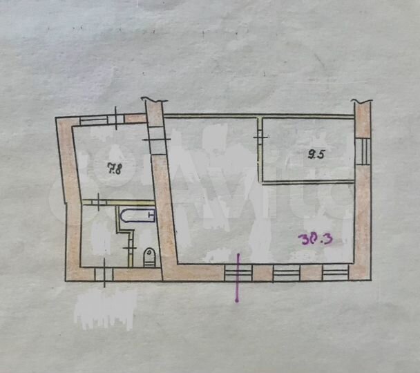 Свободного назначения, 54 м²