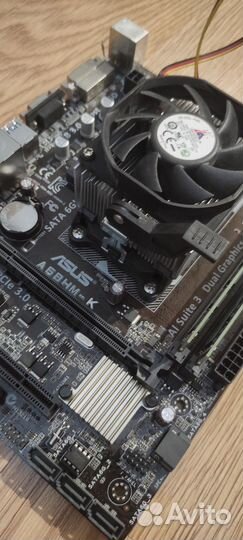 Материнская плата + AMD A8 7600 radion r7 4c+6g