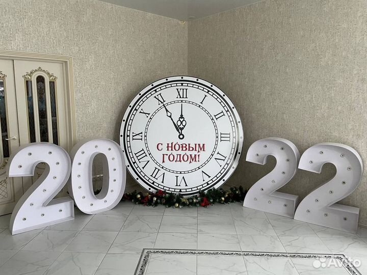 Цифры с лампочками