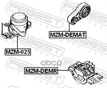 Подушка двс правая Mazda Demio DY3/DY5 02-07