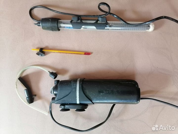 Фильтр для аквариума (термометр, кислород подча)