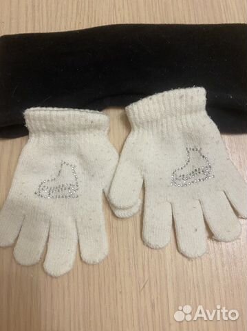 Перчатки и повязка для фигурного катания