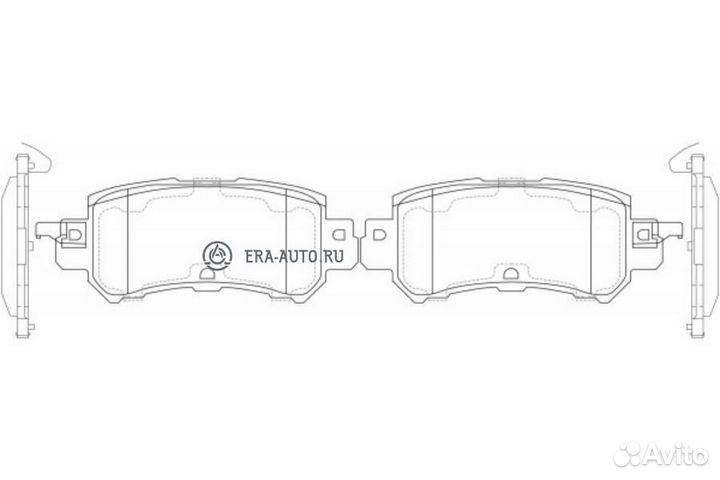 SB nagamochi BP25001 Колодки тормозные задние mazda CX-5 11- BP25001