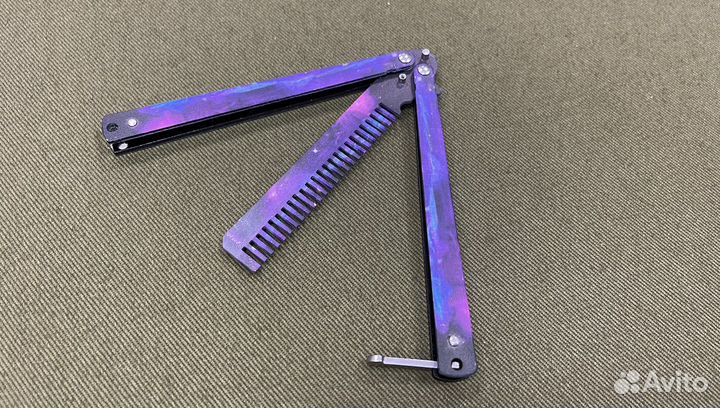 Тренировочный нож-бабочка Расческа Space