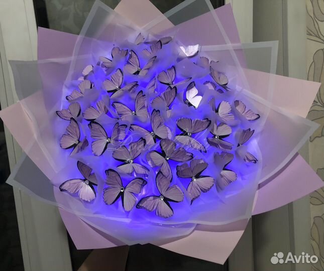 Букет из 3Д бабочек