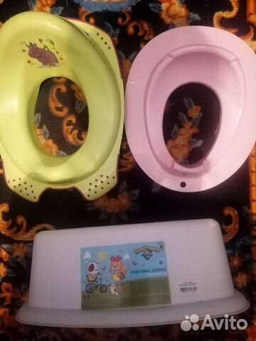 Сидушка на унитаз и подставка для ног