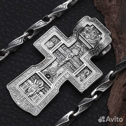 Крестик серебряный нательный православный
