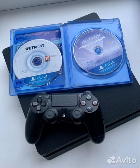 Sony Playstation 4 Slim 1tb+игры