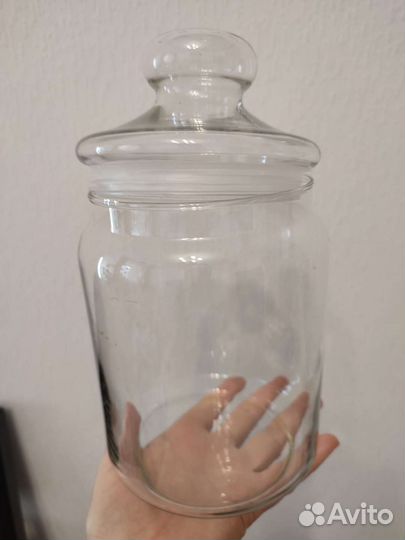 Банка для сыпучих стекло