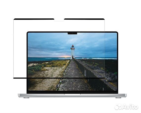 Магнитное защитное стекло MacBook. Антишпион